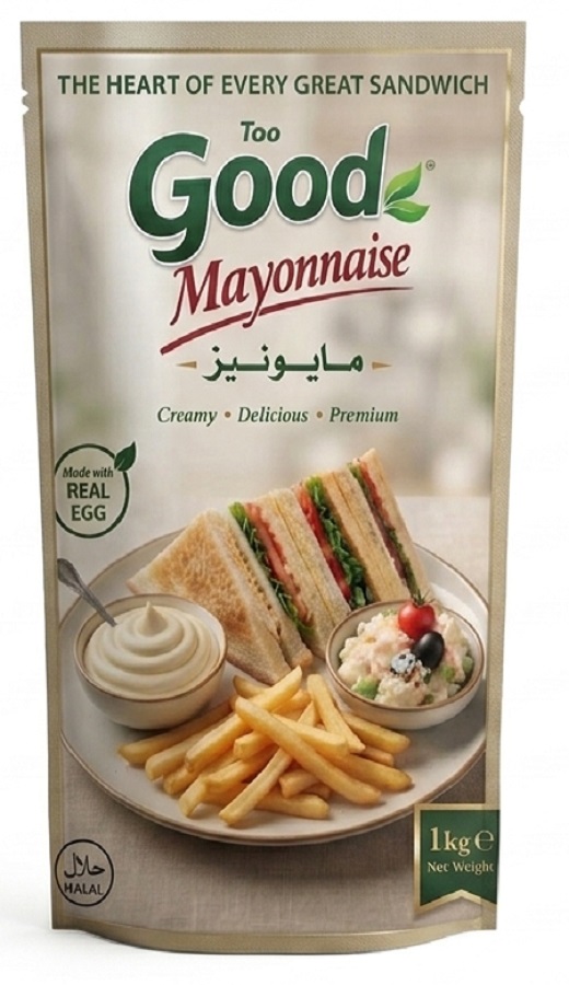 Too Good Mayo — illustrative packaging